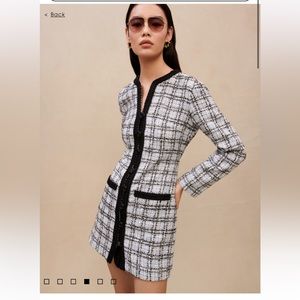 Maje tweed effect dress size 36 small